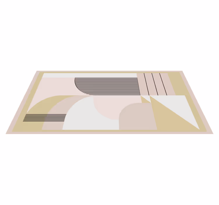 Abstrakteja geometrisia kerroksia moderni vinyylimatto - Tenstickers