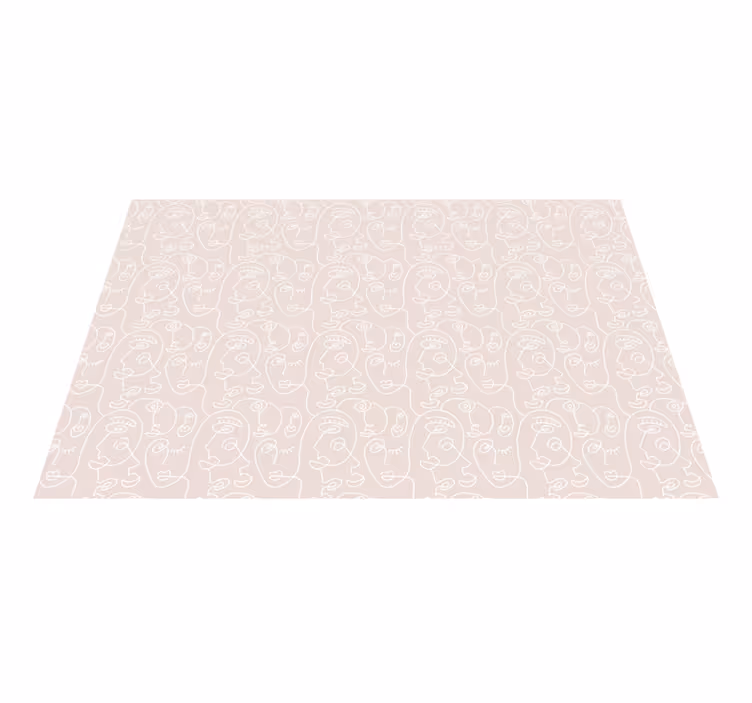 Minimalistiset linjapinnat moderni vinyylimatto - Tenstickers