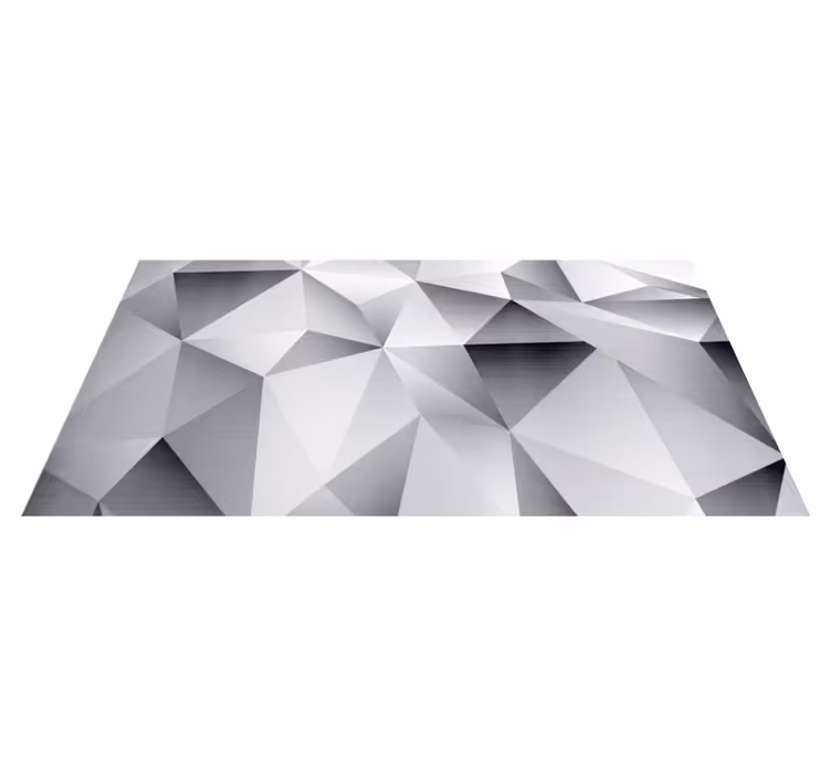 Yksivärinen geometrinen kuvio vinyylimatto geometrinen - Tenstickers