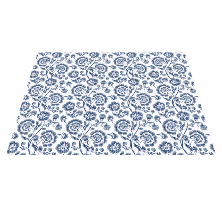 Kukkainen Eleganssi Kuviointi kukkaisa vinyylimatto - Tenstickers