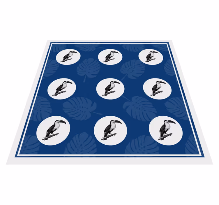 Trooppinen tukaanikuvio eläin vinyylimatto - Tenstickers