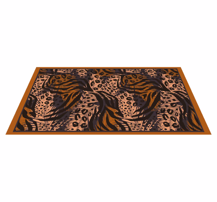 Eksoottinen viidakko-aihe vinyylimatto eläinpainatus - Tenstickers
