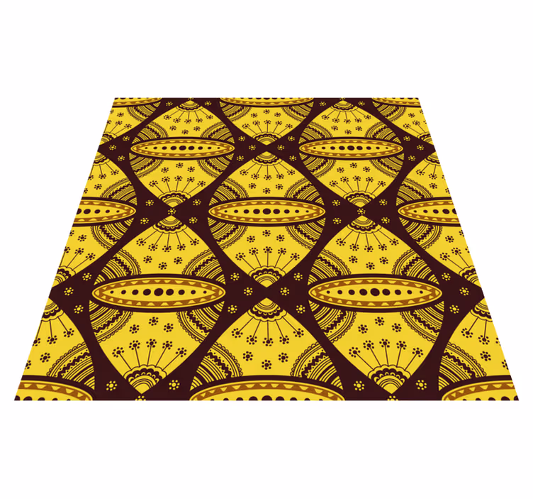 Mandala-vaikutteinen symmetria vinyylimatto mandala - Tenstickers