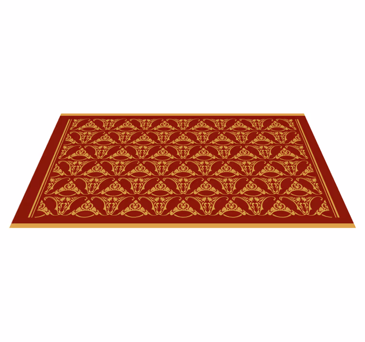 Mandala-vaikutteista eleganssia vinyylimatto retro - Tenstickers