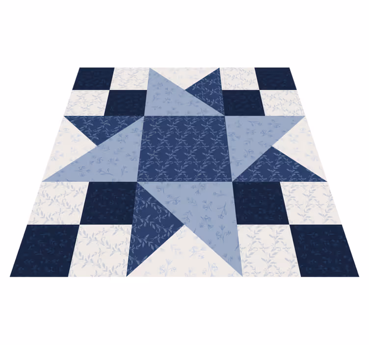 Tilkkutähden tähtikuvio geometrinen vinyylimatto - Tenstickers