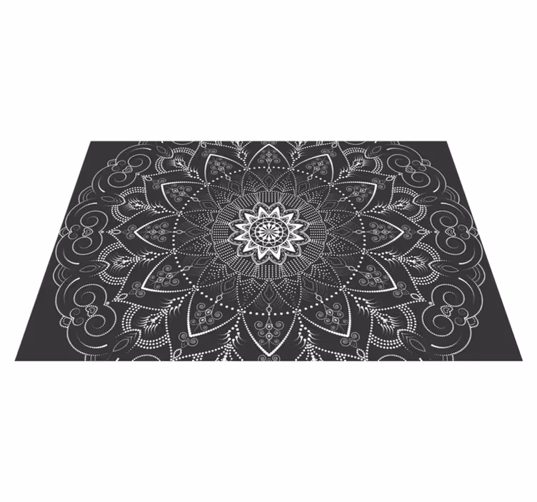 Mandala kuvio symmetria vinyylimatto - Tenstickers