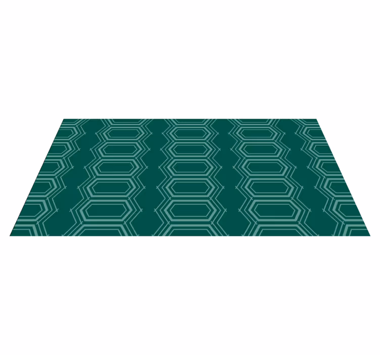 Smaragdi geometrinen kuvio geometrinen vinyylimatto - Tenstickers