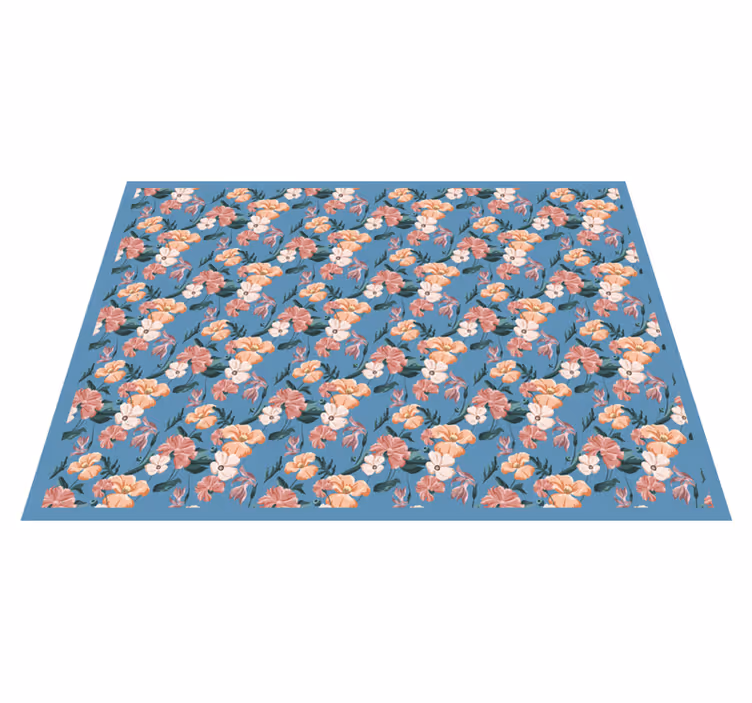 Kukkakuvio kukka vinyylimatto - Tenstickers