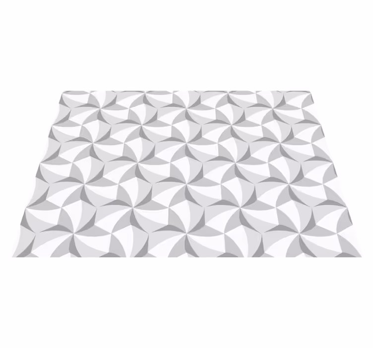 Abstrakti pyörrekuvio geometrinen vinyylimatto - Tenstickers