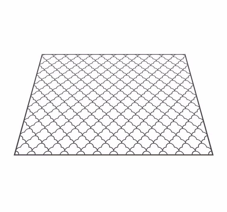 Geometrinen marokkolainen muotoilu vinyylimatto geometrinen - Tenstickers