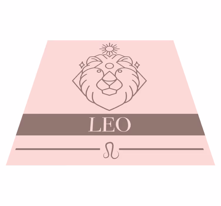 Leijona horoskooppi nimi vinyylimatto - Tenstickers