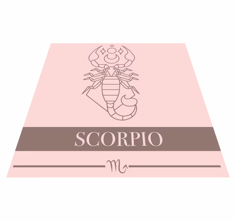 Skorpioni horoskooppi lauseke vinyylimatto - Tenstickers