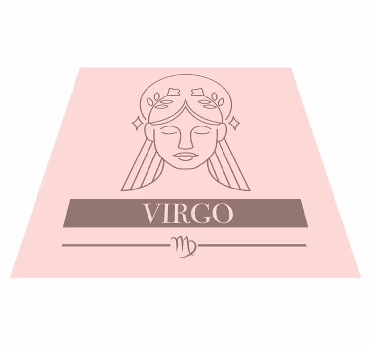Neitsyt horoskooppi symboli lauseke vinyylimatto - Tenstickers