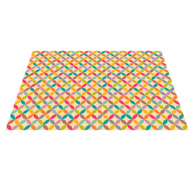 Värikäs geometrinen geometrinen vinyylimatto - Tenstickers