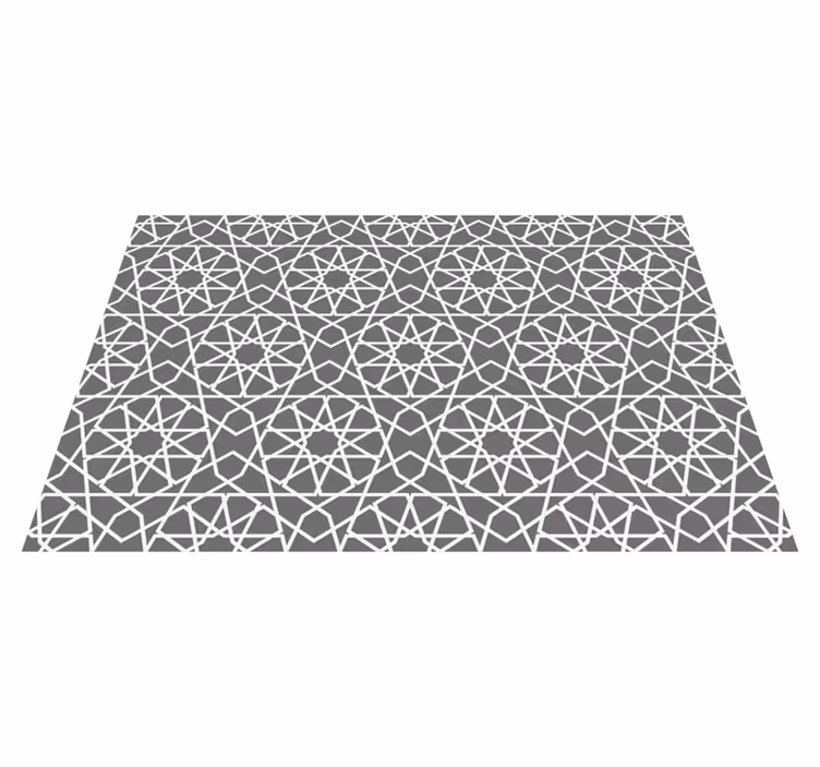 Leikkaavia linjoja geometrinen vinyylimatto - Tenstickers