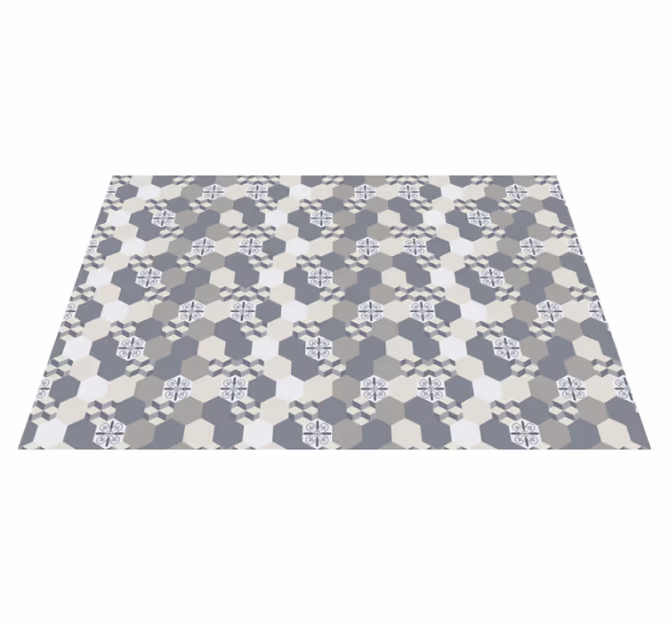 Geometrinen laatta laatta kuvioinen vinyylimatto - Tenstickers