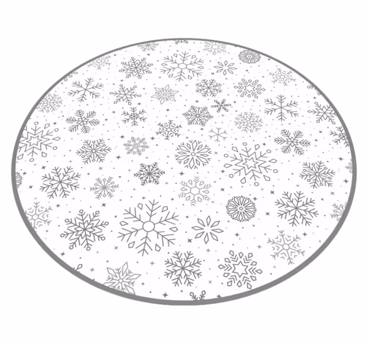 Loma lumihiutaleet joulu vinyylimatto - Tenstickers