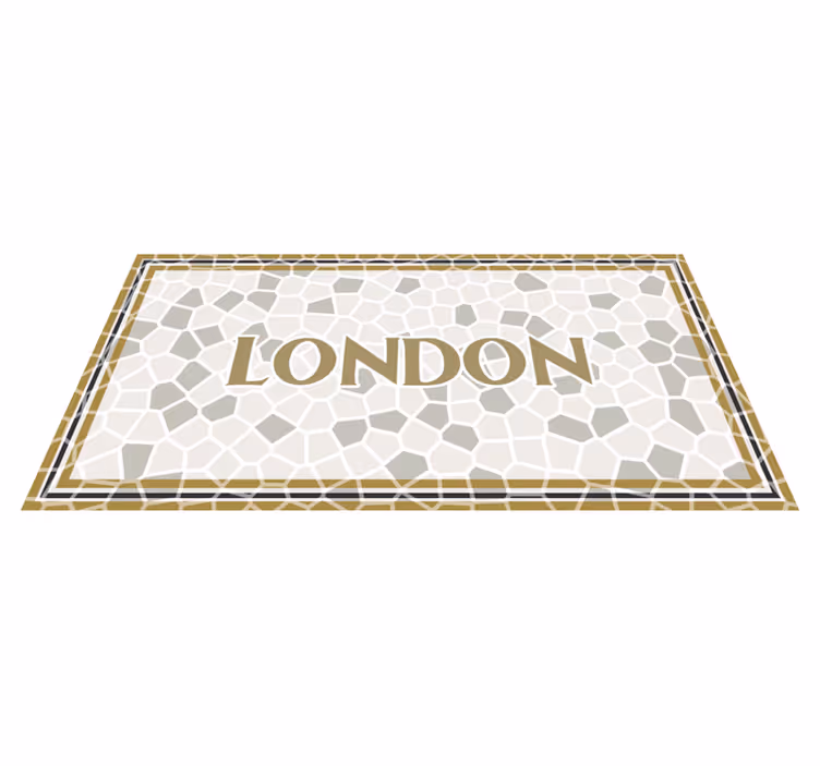 Lontoon mosaiikki mosaiikki vinyylimatto - Tenstickers