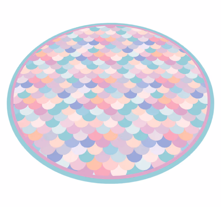 Merenneito mittakaavakuvio raidallinen vinyylimatto - Tenstickers