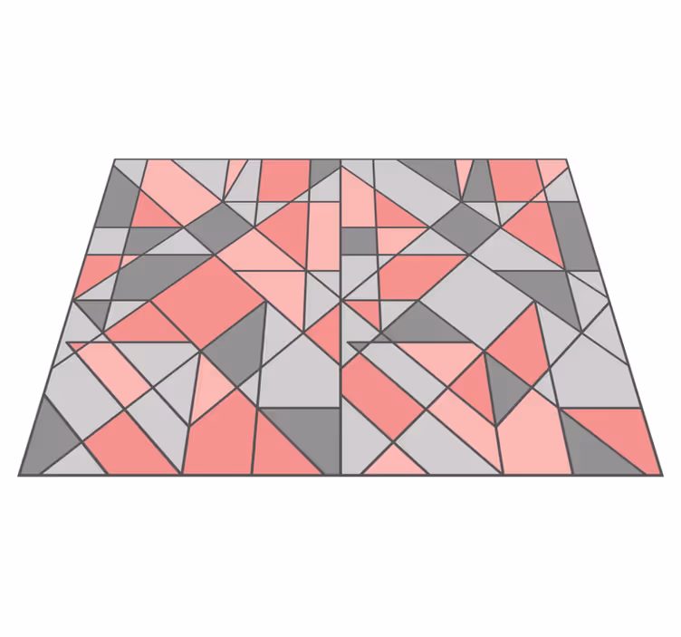 Geometrinen abstraktio geometrinen vinyylimatto - Tenstickers