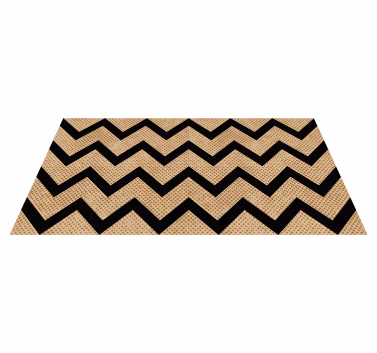 Chevron-kuvioinen vinyylimatto geometrinen - Tenstickers