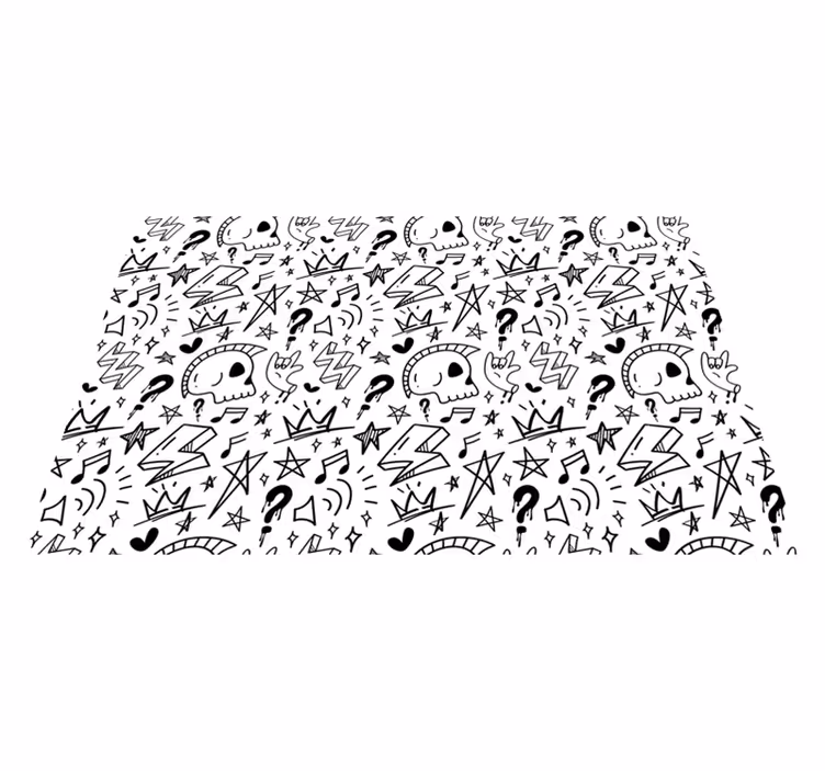 Eklektiset teini-mallit teinille vinyylimatto - Tenstickers