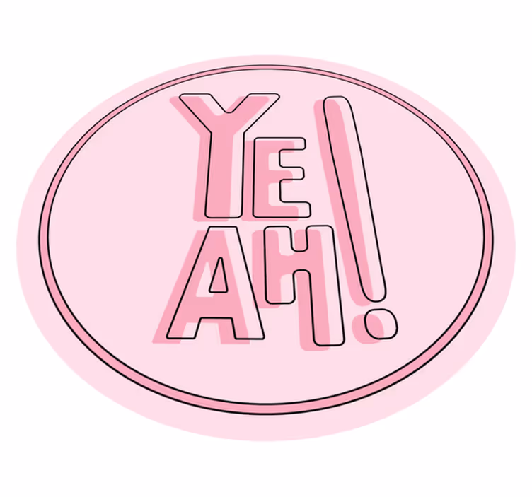 Ilmeikäs tekstimotiivi lauseke vinyylimatto - Tenstickers