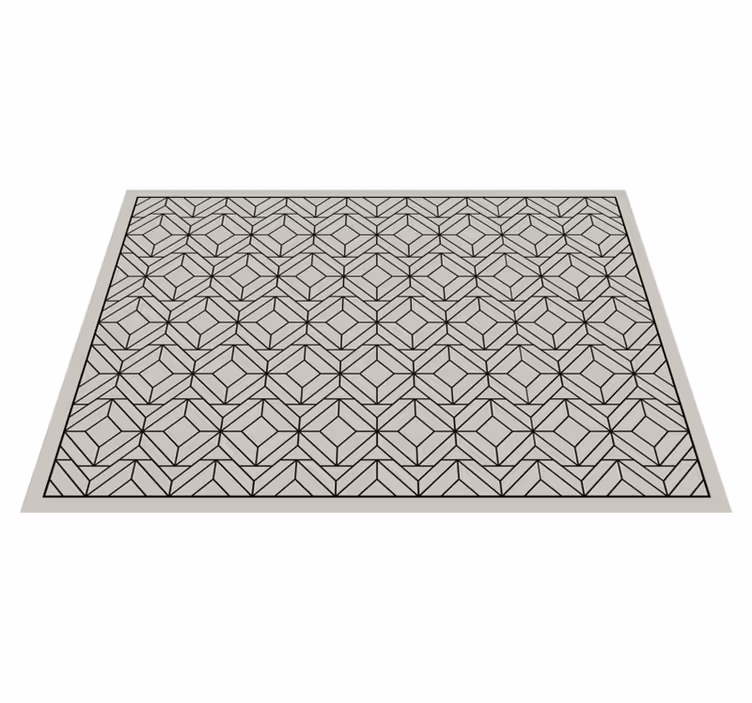 Geometrinen kuviointi vinyylimatto kylpyhuoneeseen - Tenstickers