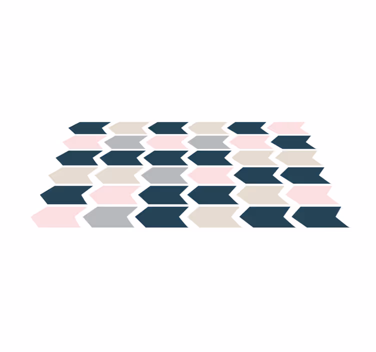 Tyylikäs geometrinen kuvio vinyylimatto geometrinen - Tenstickers