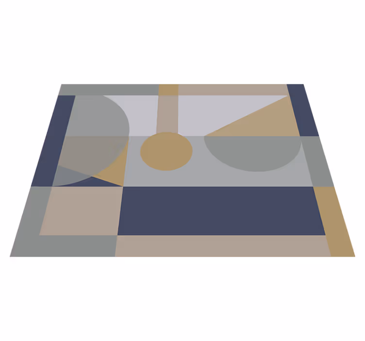 Abstrakteja geometrisia muotoja vinyylimatto geometrinen - Tenstickers