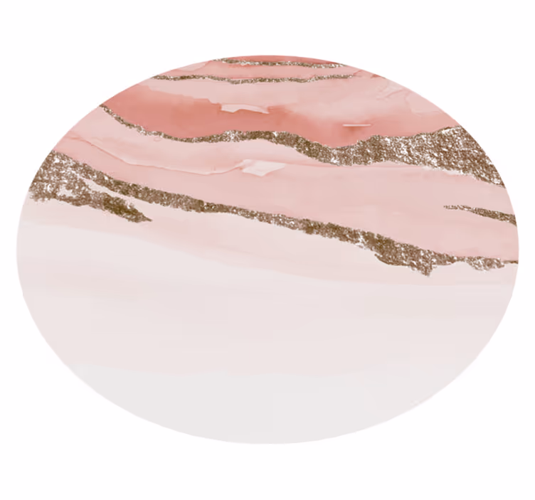 Abstrakti vaaleanpunainen rosa kuvio skandinaavinen vinyylimatto - Tenstickers