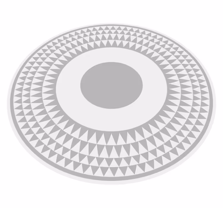 Samankeskisten ympyröiden kuvio vinyylimatto geometrinen - Tenstickers