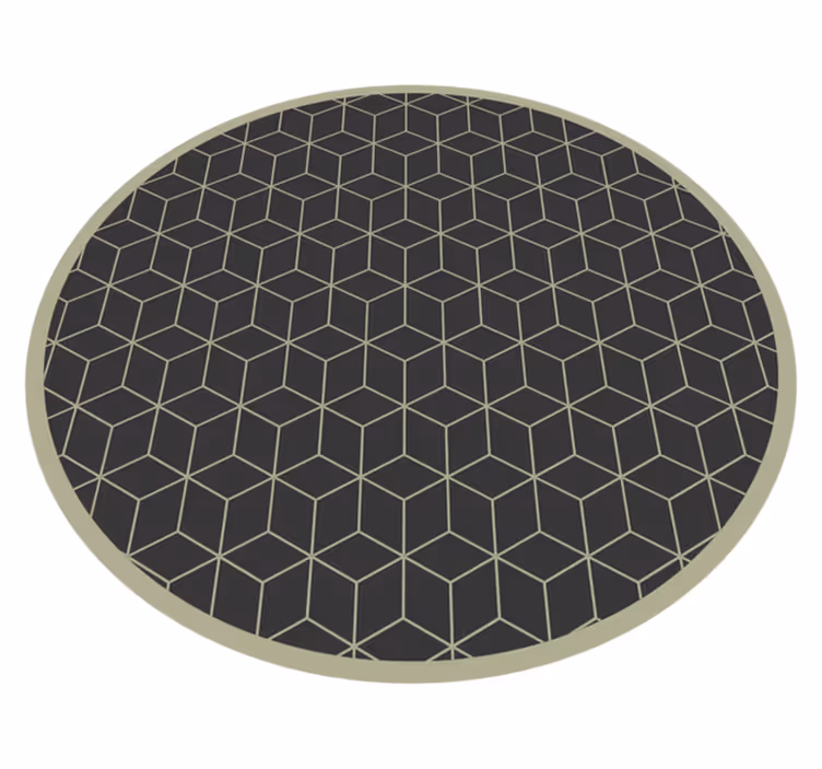 Geometrinen pyöreä aksentti vinyylimatto - Tenstickers