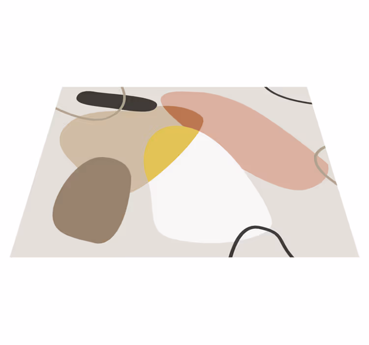 Abstrakteja muotoja vinyylimatto geometrinen - Tenstickers