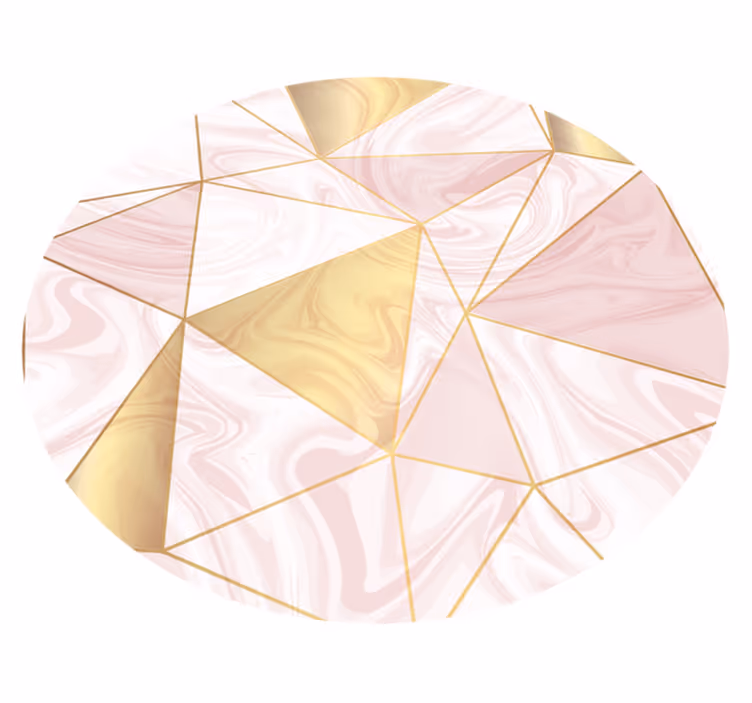 Geometrinen pastellimosaiikki geometrinen vinyylimatto - Tenstickers