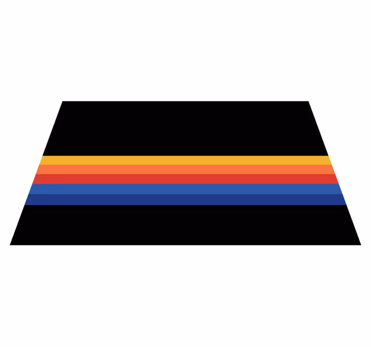 Minimalist Striped Accent raidallinen vinyylimatto - Tenstickers