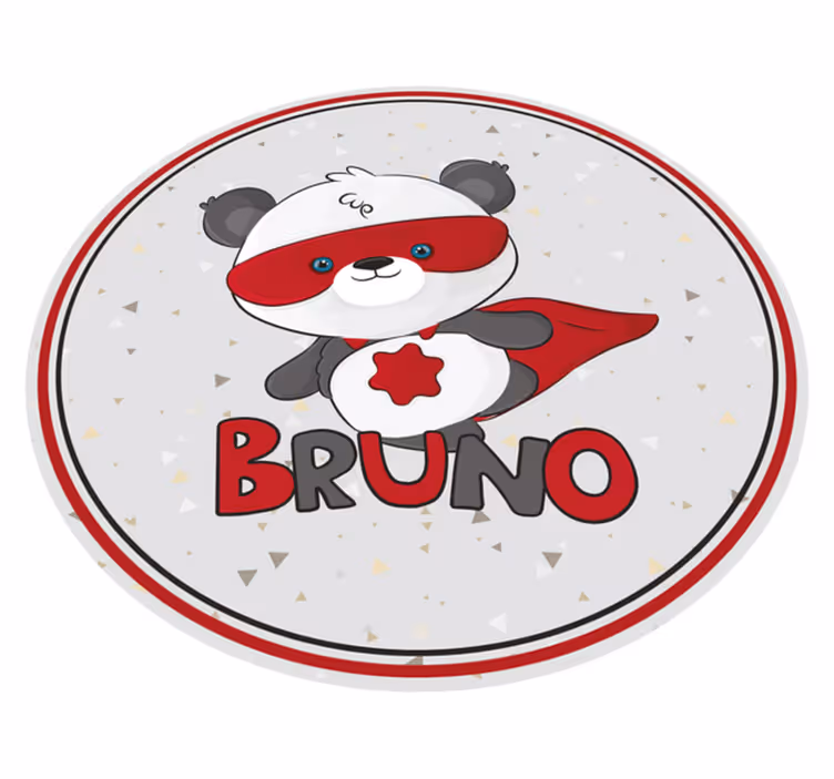 Superpanda nimi vinyylimatto - Tenstickers