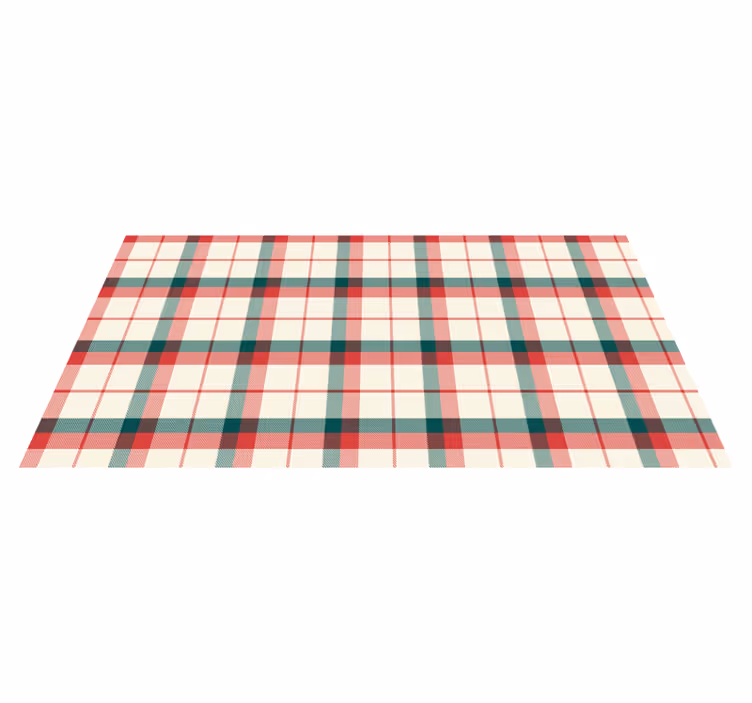 Joulu tartaani geometrinen vinyylimatto - Tenstickers
