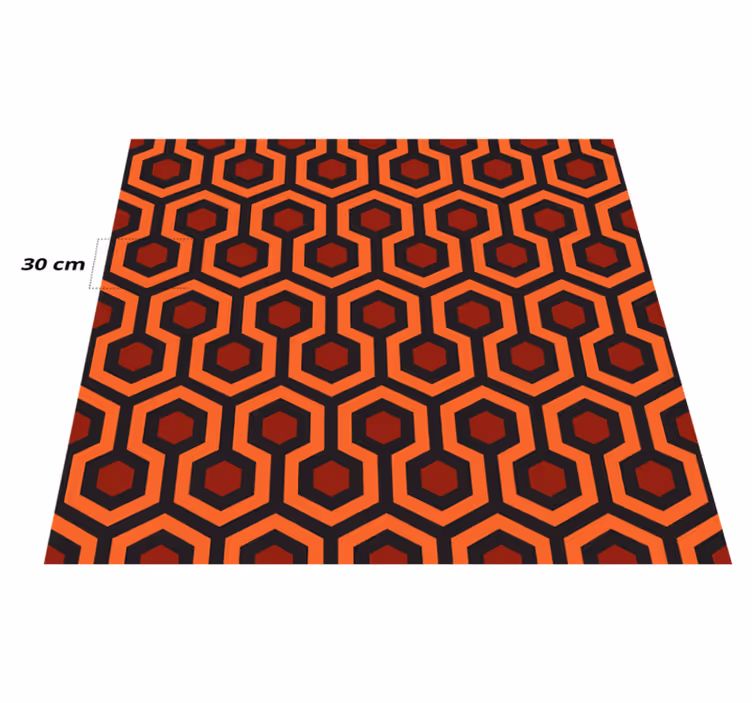 Kiiltävä käytävä geometrinen vinyylimatto - Tenstickers