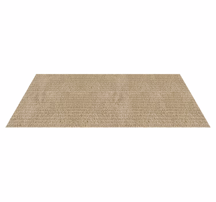 Beige yksivärinen kangas moderni vinyylimatto - Tenstickers