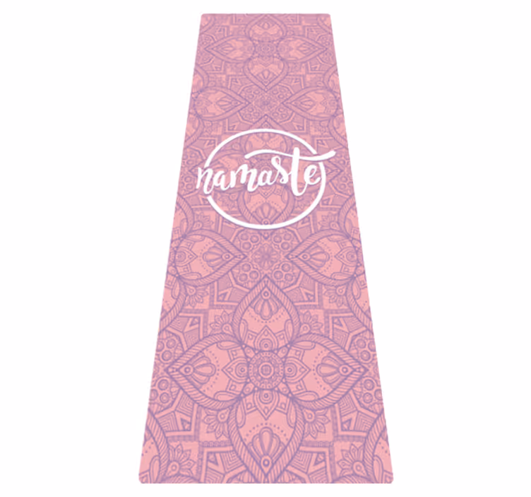 Namaste jooga lauseke vinyylimatto - Tenstickers