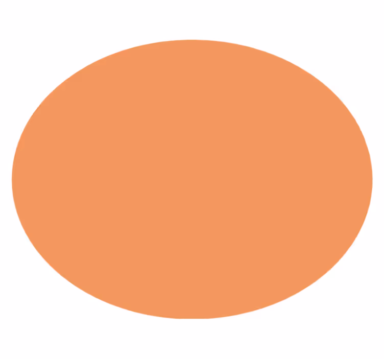 Apricot crush pyöreä vinyylimatto - Tenstickers