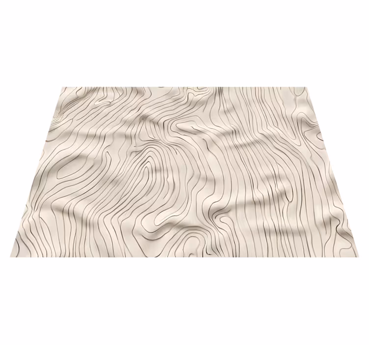 Abstrakteja viivoja beige vinyylimatto - Tenstickers