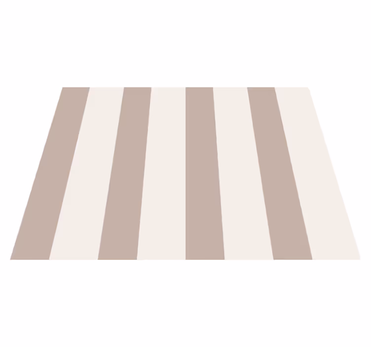 Raidat beige vinyylimatto - Tenstickers