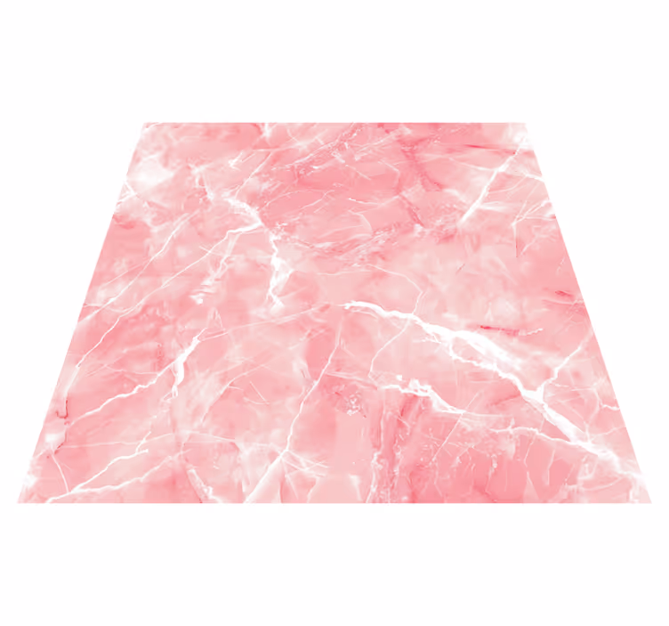 Pinkki pastellisävy marmori vinyylimatto - Tenstickers