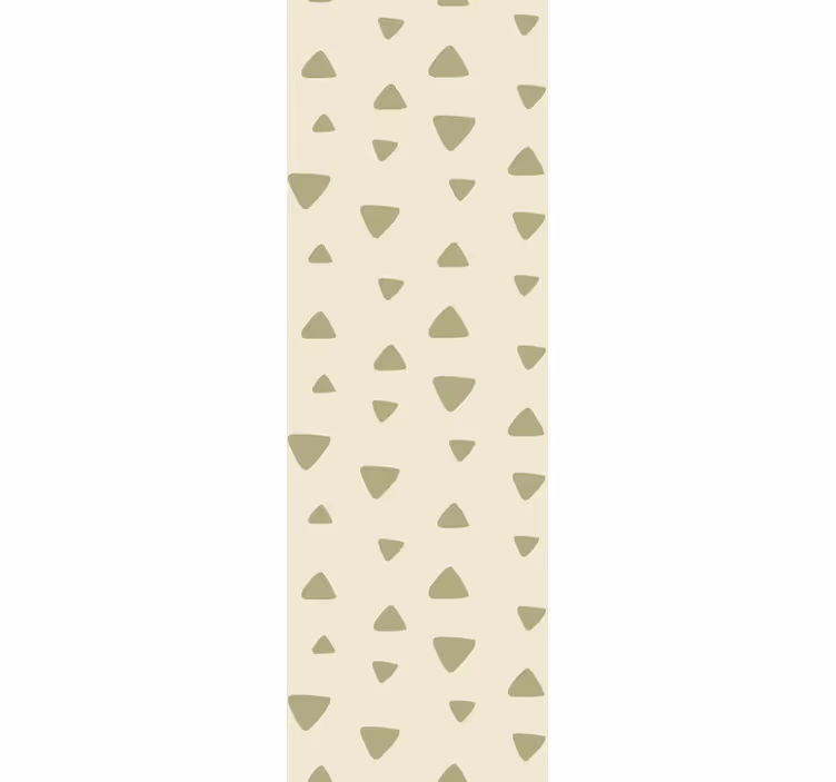 Yksinkertainen beige kuvio kolmiokuvioinen tapetti - Tenstickers