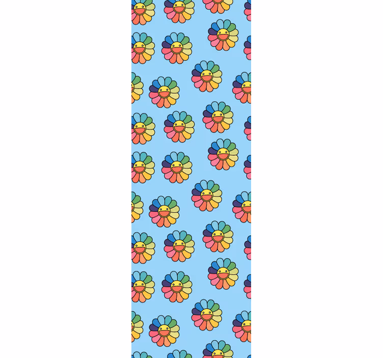Iloinen kukkakuvio vauvanhuoneen tapetti - Tenstickers