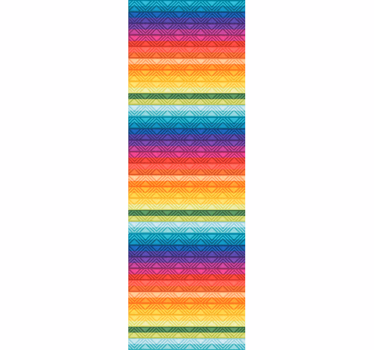 Elävät geometriset raidat raitatapetti - Tenstickers