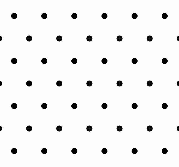 Yksinkertainen mustavalkoinen aihe pallotapetti - Tenstickers