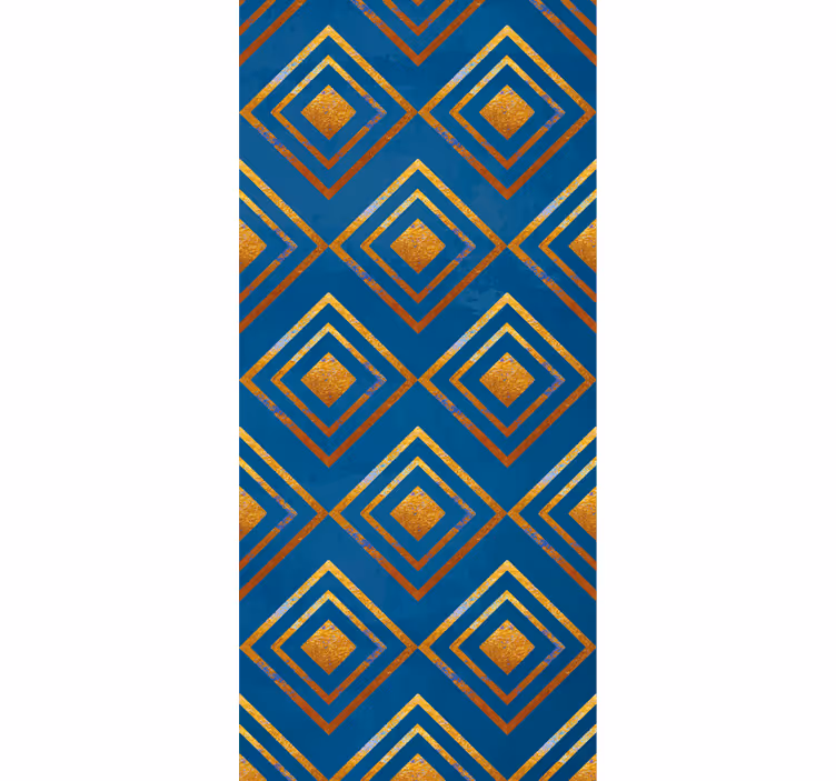 Timantteja ja viivoja geometrinen tapetti - Tenstickers
